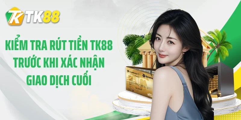 Kiểm tra rút tiền TK88 trước khi xác nhận giao dịch cuối